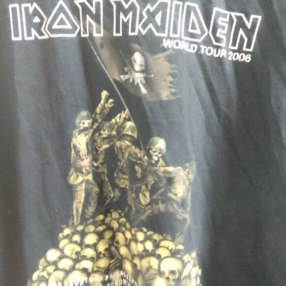 Hanes, Heavyweight, Iron Maiden, Short Sleeved T-Shirt - Picture 4 of 5